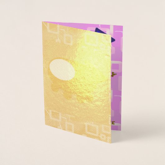 Gefeliciteerd Verjaardag Puppy Ruimteschip Chef Du Folie Kaarten (Voorkant)