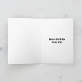 Gefeliciteerd Verjaardag Schatje Kaart (Binnen)