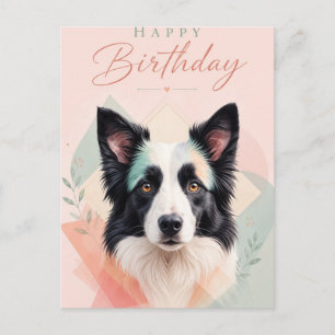 Gefeliciteerd Verjaardag Schattige Zwarte Witte Ho Briefkaart