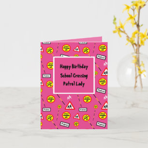 Gefeliciteerd Verjaardag School Lollipop Dame Kaart