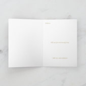 Gefeliciteerd Verjaardag Script Naam Wit Goud Kaart (Binnen)