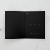 Gefeliciteerd Verjaardag Script Naam Zwart Goud Kaart (Binnen)