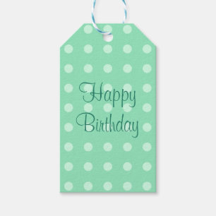 Gefeliciteerd Verjaardag Sjabloon Rustieke Stippen Cadeaulabel