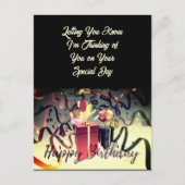 Gefeliciteerd Verjaardag Speciale Dag Ansichtkaart Briefkaart (Voorkant)