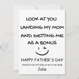 Gefeliciteerd verjaardag stiefvader bedankkaart