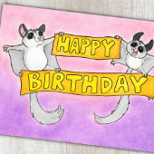 Gefeliciteerd Verjaardag Suikereekhoorns Briefkaart