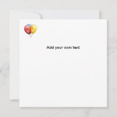 Gefeliciteerd verjaardag TEMPLATE, aanpasbaar, Kaart (Achterkant)