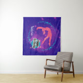 Gefeliciteerd Verjaardag Turnen Galaxy Tumbling Wandkleed (In Situ (horizontaal))