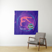 Gefeliciteerd Verjaardag Turnen Galaxy Tumbling Wandkleed (In situ)