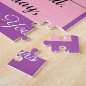 Gefeliciteerd verjaardag, van mijn hart tot het jo legpuzzel (Zijkant)