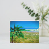 Gefeliciteerd verjaardag vanuit Florida Briefkaart (Staand voorkant)