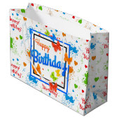 Gefeliciteerd Verjaardag Vlinders Groot Cadeauzakje (Achterkant Gekanteld)