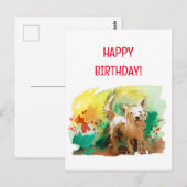 Gefeliciteerd verjaardag! West highland terrier! Briefkaart (Voorkant / Achterkant)