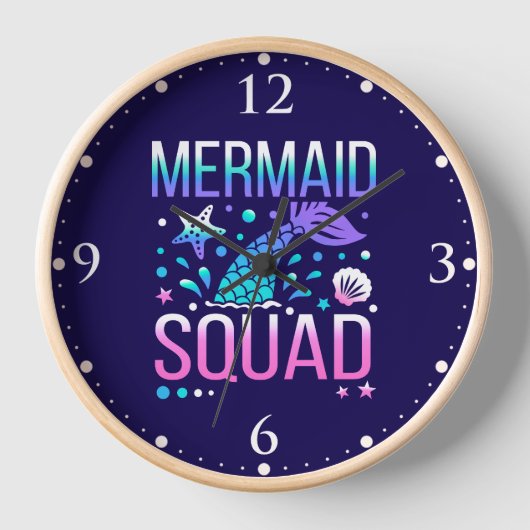 Gefeliciteerd Verjaardag Zeemeermin Squad Oceaan F (Voorkant)