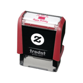 Gefeliciteerd verjaardag zelfinktende stempel