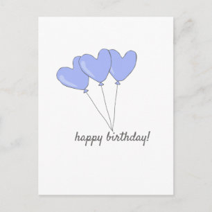 Gefeliciteerd Verjaardag Zoete Paarse Hartvormige Briefkaart
