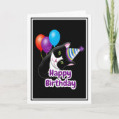 Gefeliciteerd Verjaardags Kat Kaart (Voorkant)