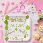 Gefeliciteerd verjaardagsdag Augustus Bord (Feest)