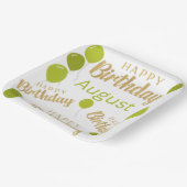 Gefeliciteerd verjaardagsdag Augustus Bord (Gebogen)