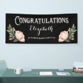 Gefeliciteerd Verjaardagsfeestje Bloembloem Spandoek (Beurs)