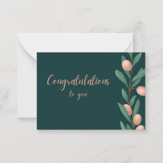 Gefeliciteerd – Verjaardagskaart Notitiekaartje
