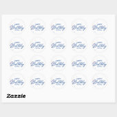Gefeliciteerd Verjaardagssticker Rond Ronde Sticker (Vel)