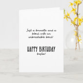 Gefeliciteerd verjaardagsvriendin! ...grappig kaart (Gele Bloem)