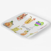 Gefeliciteerd verjaarfeest Unieke cocktail afbeeld Papieren Bordje (Gebogen)