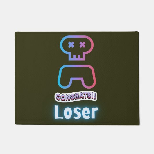 GEFELICITEERD VERLOREN GAMER DEURMAT (Voorkant)