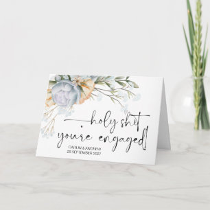 Gefeliciteerd Verloving Bride en Groom Kaart