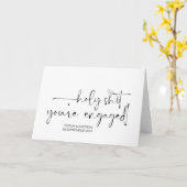 Gefeliciteerd Verloving Bride en Groom Kaart (Gele Bloem)
