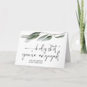 Gefeliciteerd Verloving Bride en Groom Kaart (Voorkant)