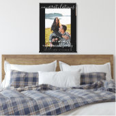 Gefeliciteerd Verloving Foto Couple's Sign Canvas Afdruk (Insitu (Slaapkamer))