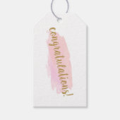 Gefeliciteerd Verloving Gift Labels Cadeaulabel (Voorkant)