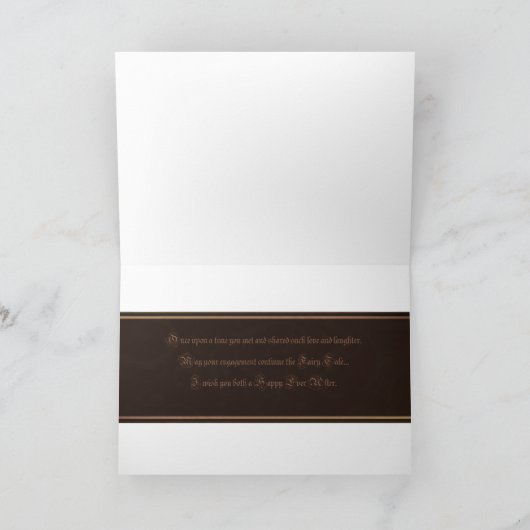 Gefeliciteerd Verloving Kaart (Binnen)