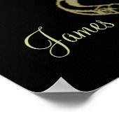 Gefeliciteerd Verloving Rings Post Poster (Hoek)