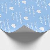 Gefeliciteerd verpakkingspapier voor nieuwe baby cadeaupapier (Hoek)