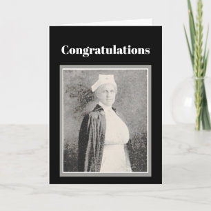 Gefeliciteerd Verpleegkunde Afstuderen Vintage Kaart
