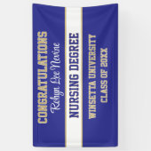 Gefeliciteerd! Verpleegkunde graad! Afgestudeerd Spandoek (Verticaal)