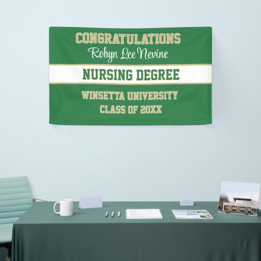 Gefeliciteerd! Verpleegkunde graad! Afgestudeerd Spandoek (Beurs)