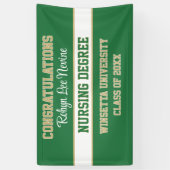 Gefeliciteerd! Verpleegkunde graad! Afgestudeerd Spandoek (Verticaal)