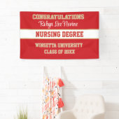 Gefeliciteerd! Verpleegkunde graad! Afgestudeerd Spandoek (Insitu)