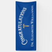 Gefeliciteerd, verpleegkundige Doctor Arts Medical Spandoek (Verticaal)