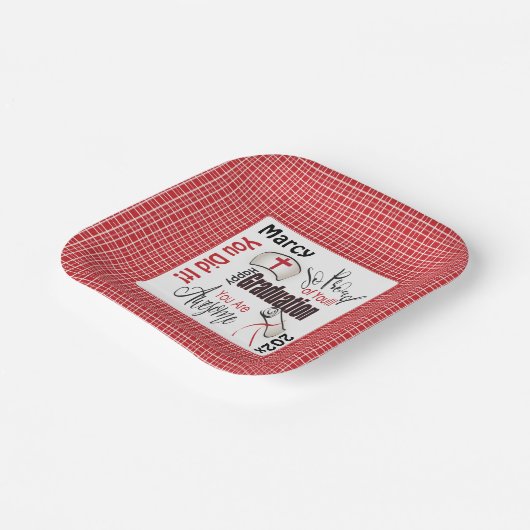 Gefeliciteerd Verpleegkundigen Gepersonaliseerd Af Papieren Bordje (Gebogen)