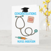 Gefeliciteerd, verpleegster Afstuderen Kaart (Gele Bloem)