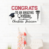 Gefeliciteerd Verpleegster Afstuderen Spandoek (Insitu)