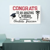 Gefeliciteerd Verpleegster Afstuderen Spandoek (Beurs)