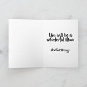 Gefeliciteerd Verwacht je mama kaart (Binnen)