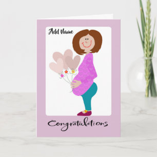 Gefeliciteerd Verwacht je mama kaart