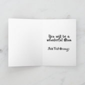 Gefeliciteerd Verwacht je mama kaart (Binnen)